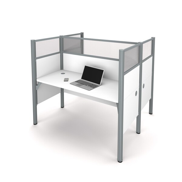 Bestar Bestar Pro-Biz 63W Office Cubicles with High Privacy Panels in white - 100870D-17
