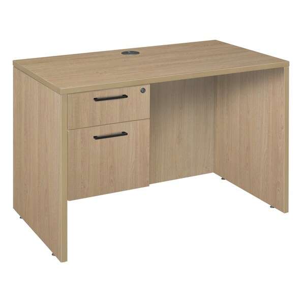 Regency Legacy 42 x 24 in. Executive Desk with Single Pedestal Drawer Unit- Noble Oak - LSP4224NO