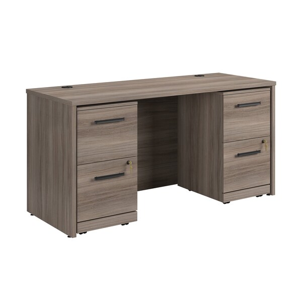 Officeworks By Sauder Affirm 60 in. Desk, 2 2 Drwr Ped He Ste A3 - 431814