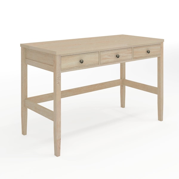 Martha Stewart 21.75 in H, 47.25 in W X Engineered Wood, Steel, Light Natural Frame/Antique Bronze Hardware - NAN-PS-23504-LNT-BZ-MS
