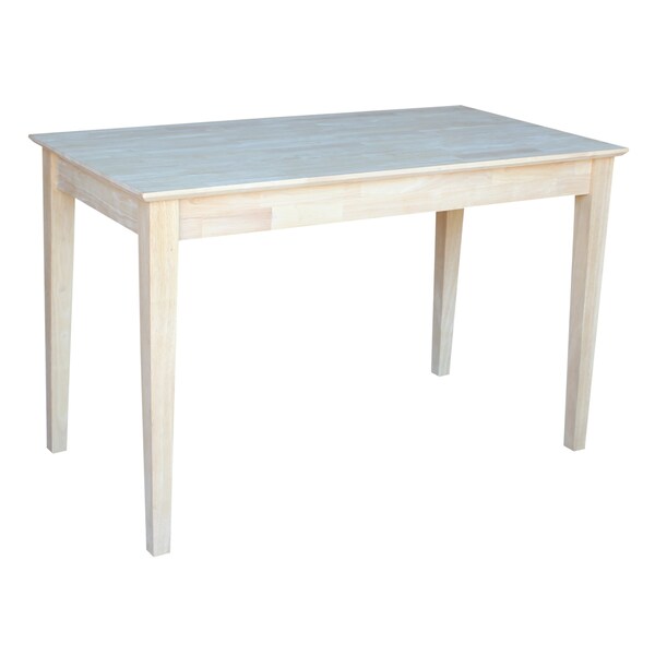 International Concepts Writing Desk with Drawer 26 in D X 30 in H, 48 in W X Wood, Unfinished - OF-41