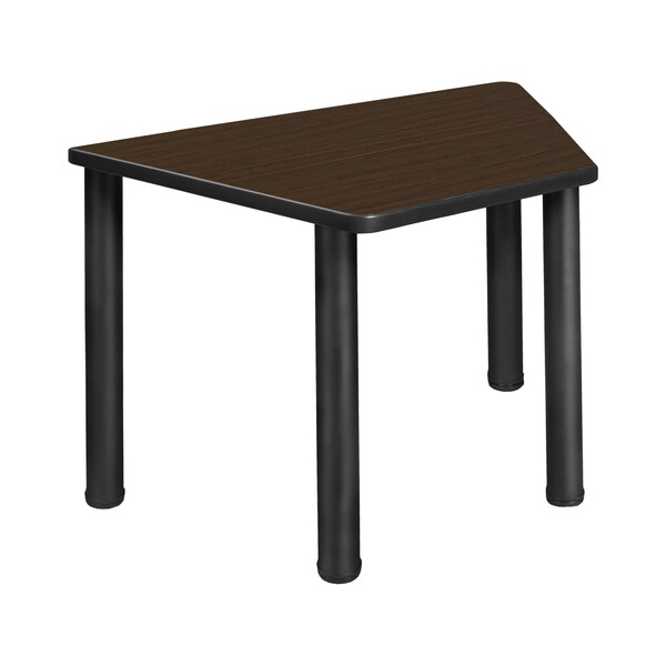 Regency Learning School Desk, 36 in W X Wood, Metal, Neo Walnut / Black - TSD36231918NWBPBK