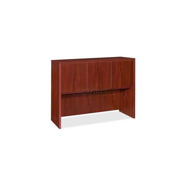 Sp Richards Lorell Hutch With Doors - 48"W x 17"D x 36"H - Mahogany - Essentials Series - LLR69384