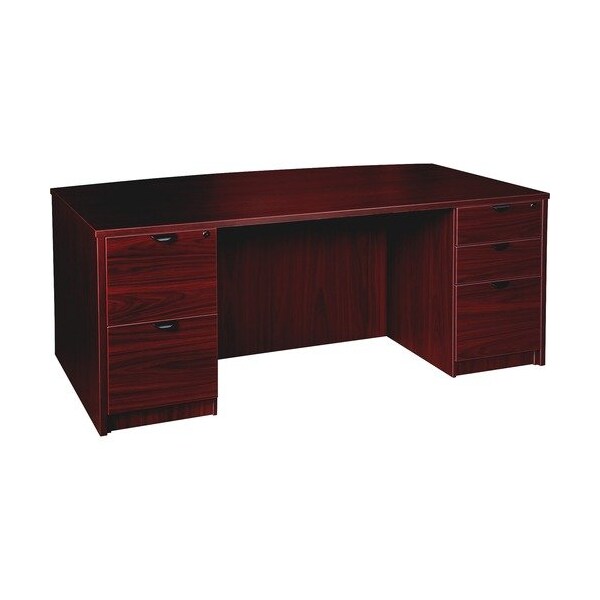 Lorell DESK, DBL, PED, 42X72, MY - LLRPD4272DPMY