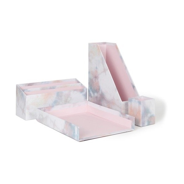 U Brands Desktop Set, 9-3/4inWx12inLx4-1/5inH, Soft Dye - UBR3512U0002