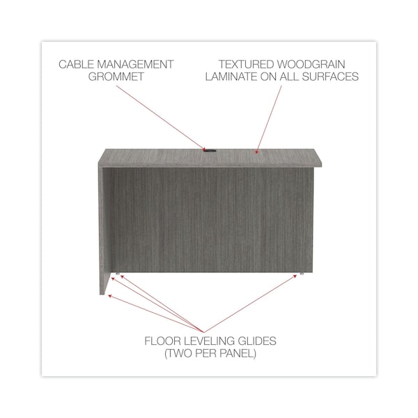 Alera Returns, 23.63" D X 29.5" H, 47.25" W X Gray - ALEVA354824GY