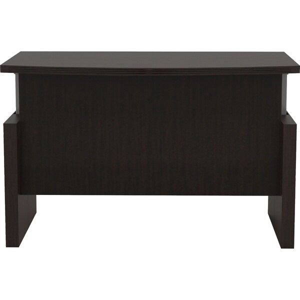 Safco Adjustable Desk Aberdeen Height-Adjustable 72" Bow Fron, 49.3 in H, 72 in W X Wood, Mocha - ABDH7242LDC