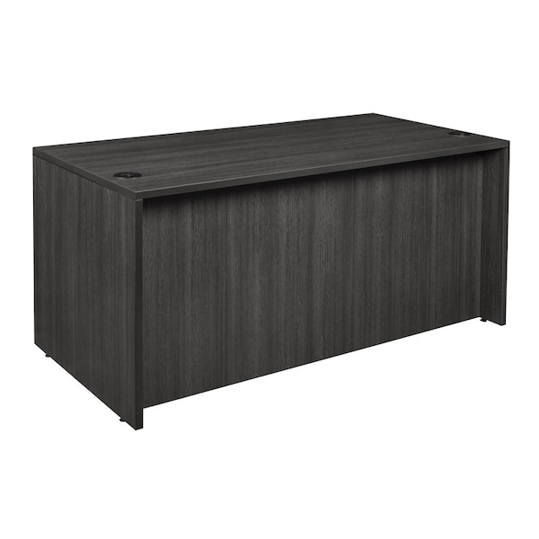Regency Legacy Single Pedestal Desks, 30 D X 29 H, 60 W X Wood, Ash Grey - LSP6030AG