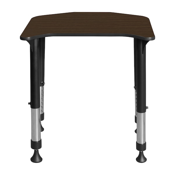 Regency Ferris Adjustable Height Student Activity Desk, 26 in W X Wood, Metal, Neo Walnut - FSD2624NW