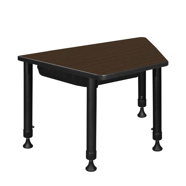 Regency Adjustable Height Kids Learning School Desk W/ Book Storage, 36 in W X Metal, Plastic, Laminate - TSDBX362319NW