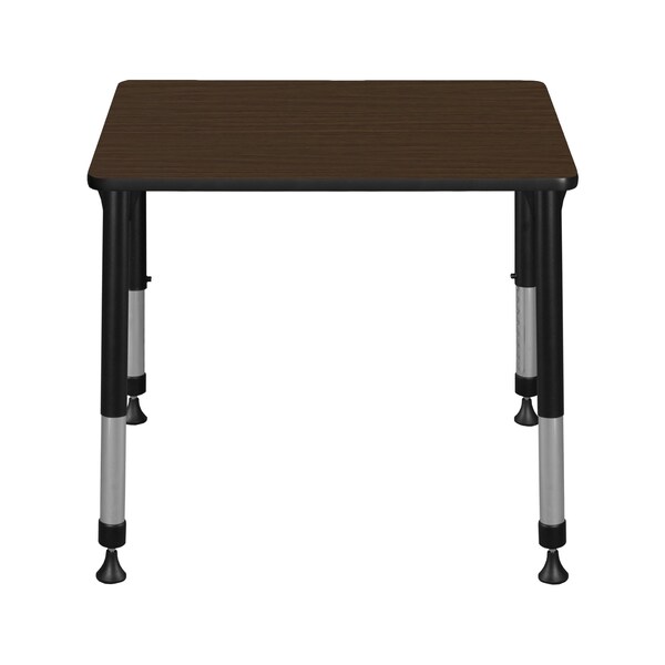 Regency Adjustable Height Classroom School Desk, 26 in W X Wood, Metal, Neo Walnut - RSD18526NW