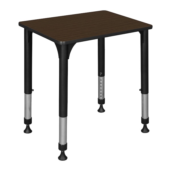 Regency Adjustable Height Classroom School Desk, 26 in W X Wood, Metal, Neo Walnut - RSD18526NW