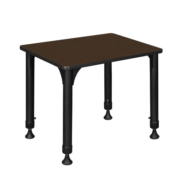 Regency Adjustable Height Classroom School Desk, 26 in W X Wood, Metal, Neo Walnut - RSD18526NW