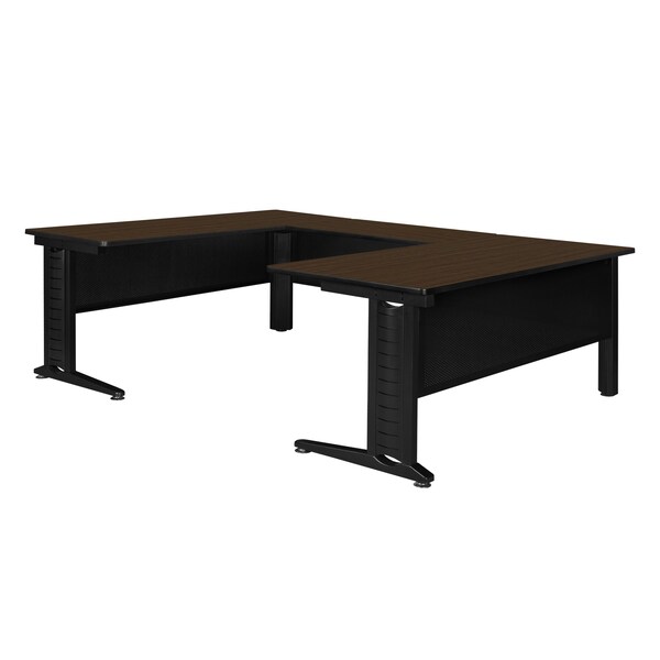 Regency Fusion Desk Shell, 66 in W X Wood, Metal, Neo Walnut - MUDS663042NW