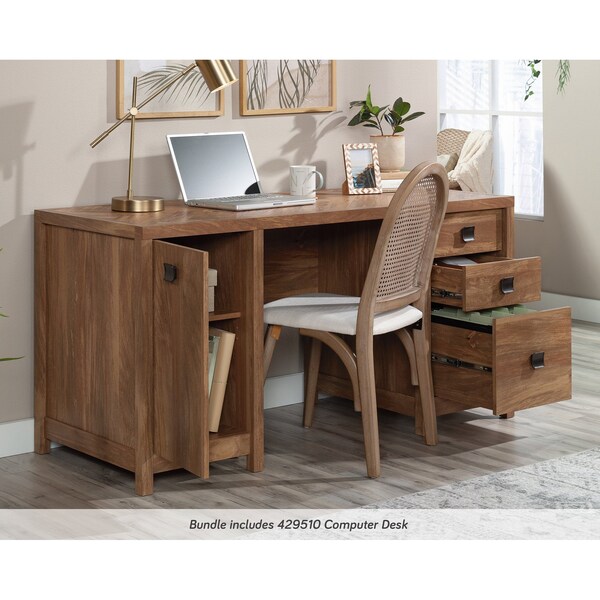 Sauder 24.016 in D X 71.969 in H, 60 in W X Engineered wood - 443700