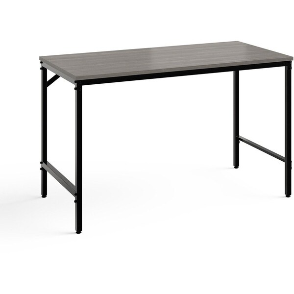 Safco Desk, 45-1/2"x23-1/2"x29-1/2", Sterling Ash Laminate/BK Base - SAF5272BLGR