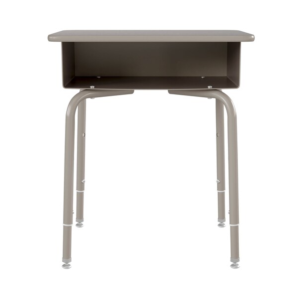 Flash Furniture 31.25 H, 24 W X Laminate, Steel, Gray Granite/Silver - FD-DESK-GY-GY-GG