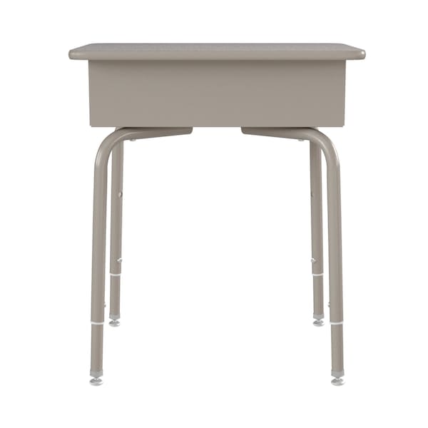Flash Furniture 31.25 H, 24 W X Laminate, Steel, Gray Granite/Silver - FD-DESK-GY-GY-GG