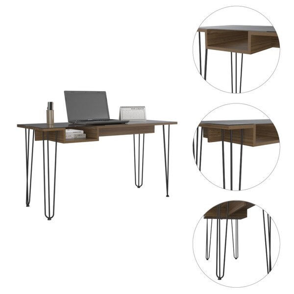 Tuhome 21.7 in. D X 29.2 in. H, 55.1 in. W X Laminate, Brown - ELG5970
