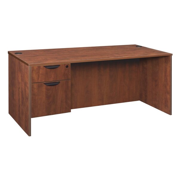 Regency Pedestal Desk Legacy 71" Single Pedestal Desk, Cherry, Cherry - LSP7135CH