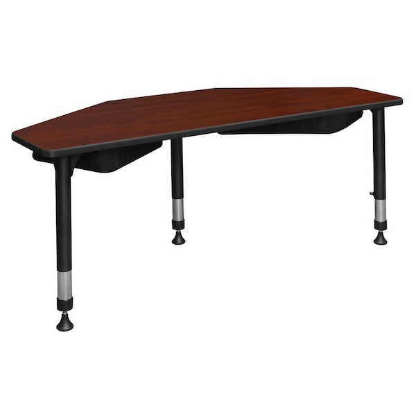 Regency Classroom Desk Desks > School Desks > I-Promise Desks, 24 D X 23-34 H, 60 W X Wood|Metal, Cherry - IP2SD2BX6024CH
