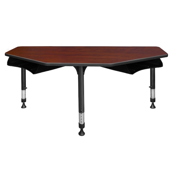Regency Classroom Desk Desks > School Desks > I-Promise Desks, 24 D X 23-34 H, 60 W X Wood|Metal, Cherry - IP2SD2BX6024CH