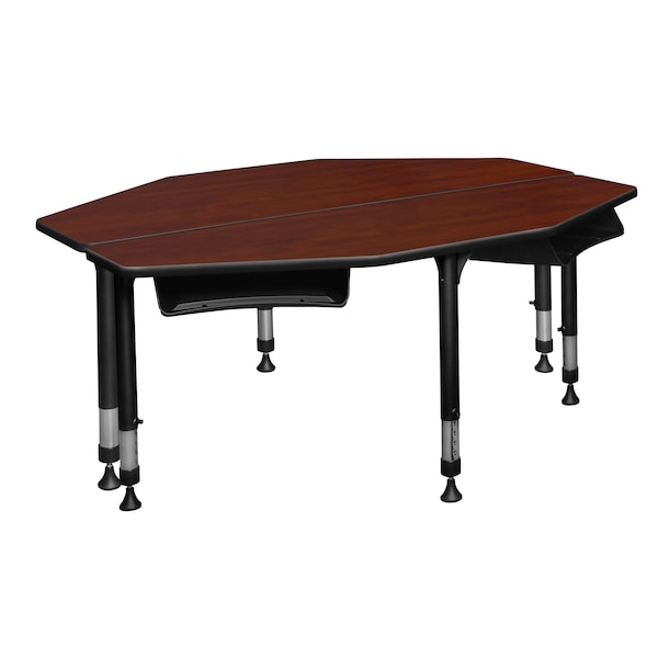 Regency Classroom Desk Desks > School Desks > I-Promise Desks, 24 D X 23-34 H, 60 W X Wood|Metal, Cherry - IP2SD2BX6024CH