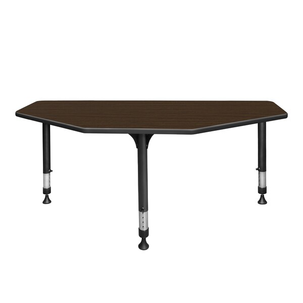 Regency I-Promise Student Classroom Desk, 60 in W X Wood, Metal, Neo Walnut - IP2SD6024NW
