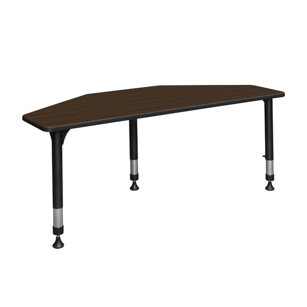 Regency I-Promise Student Classroom Desk, 60 in W X Wood, Metal, Neo Walnut - IP2SD6024NW