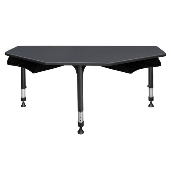 Regency Classroom Desk Desks > School Desks > I-Promise Desks, 24 D X 23-34 H, 60 W X Wood|Metal, Grey - IP2SD2BX6024GY