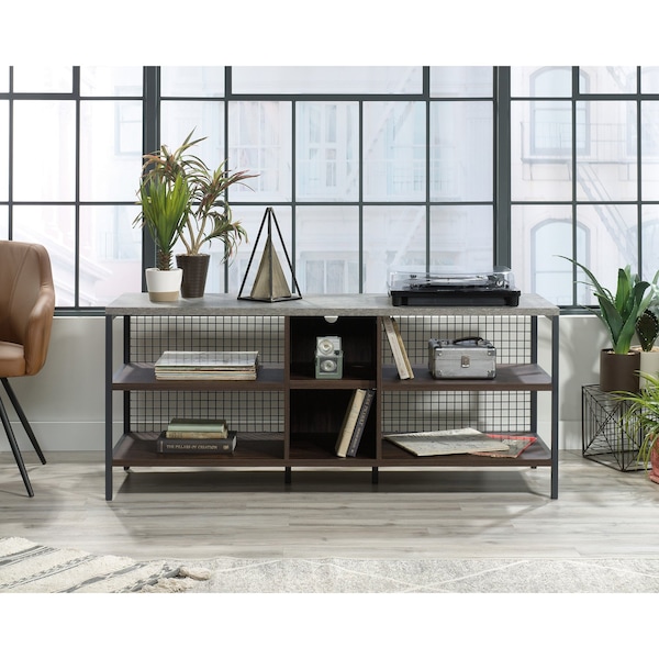 Sauder 17.72 in D X 23.27 in H, 55.35 in W X Engineered wood, Metal - 425765