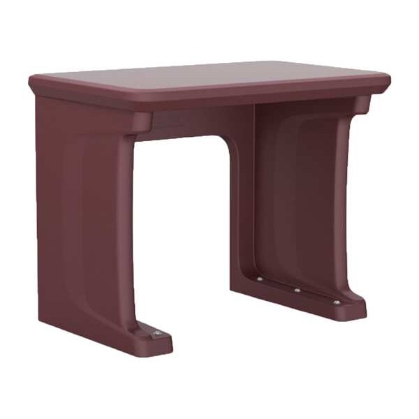 Cortech Freestanding Desk, 24 in D X 29 in H, 36 in W X Burgundy - 7607BY