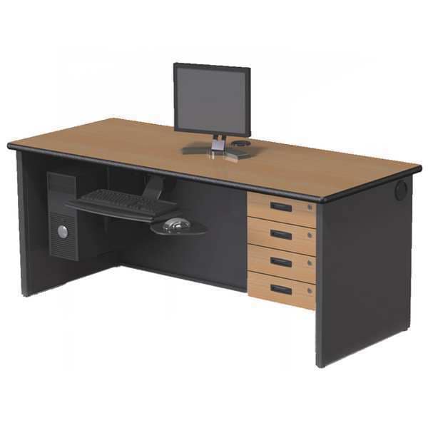Greene Manufacturing Rectangle Inline Instructor Station, 30"x70"-29.25", 66" W 29-1/4" H - SRI-105-1BF