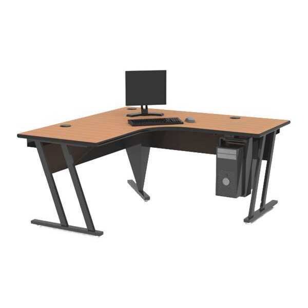 Greene Manufacturing L Shaped Desk Single-Level Instructor Station, 66"x60"D, 60" D X 28" H, 66" W X - AC-INS