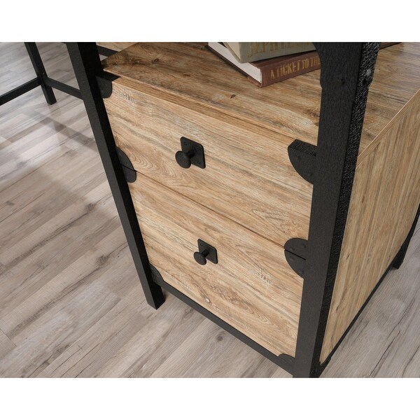 Sauder 57.32 in D X 29.53 in H, 59.84 in W X Engineered wood, Metal - 425908