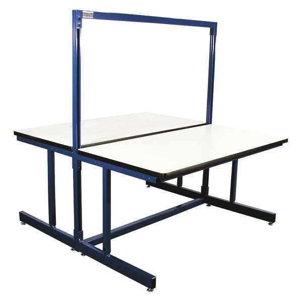 Proline Double Starter, 72" x 30", ESD, Dk Blue, 72" D X 30" W X ESD Laminate, Blue - B7230DSESD-L16-SW837-BLT