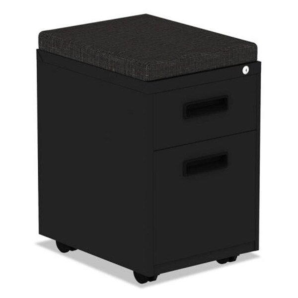 Alera Technologies ALE Two-Drawer Metal Pedestal File with Full-Length Pull, Black - PBBFBL