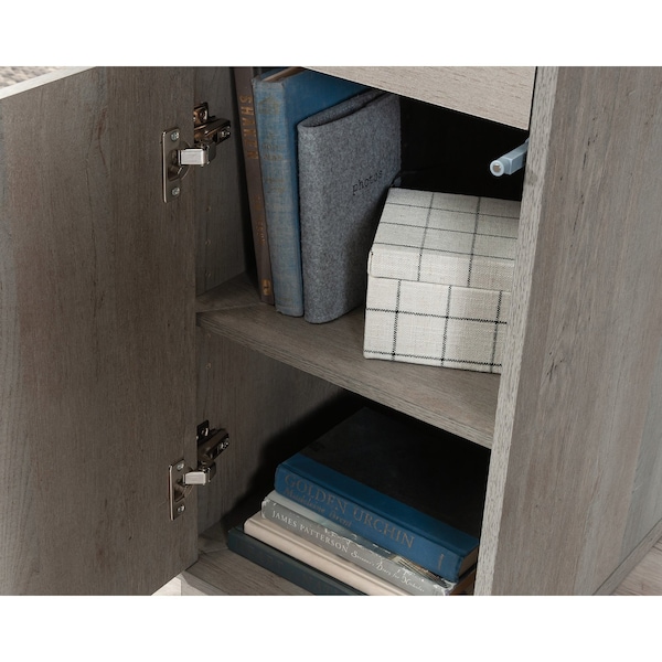 Sauder 18.583 in D X 60 in H, 42.992 in W X Engineered wood, Mystic Oak - 433928