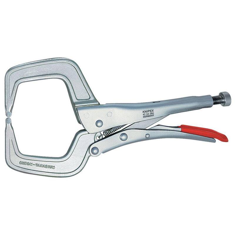 KNIPEX 11 in. Locking Pliers-Wide Opening Jaws - 42 34 280