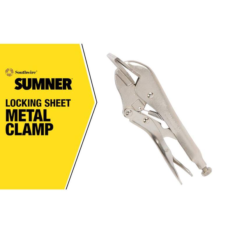 Southwire 8 in. Locking Sheet Metal Clamping Pliers - 781629