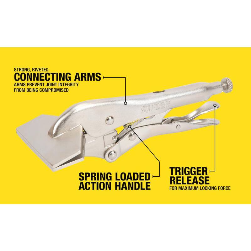Southwire 8 in. Locking Sheet Metal Clamping Pliers - 781629