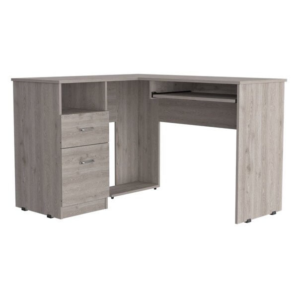 Tuhome 47.2 in. D X 30.4 in. H, 41.3 in. W X Laminate, Light Gray - ELZ5702