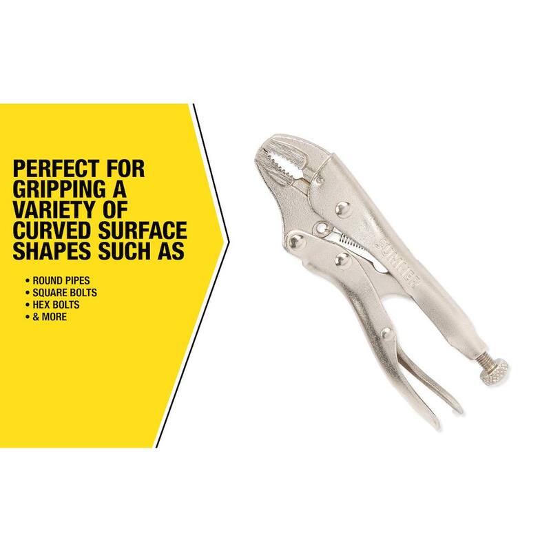 Southwire 4 in. Curved Locking Pliers with Cutter - 781612
