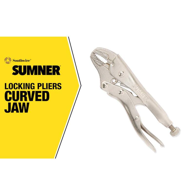 Southwire 4 in. Curved Locking Pliers with Cutter - 781612
