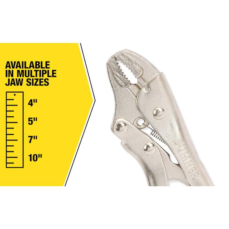 Southwire 4 in. Curved Locking Pliers with Cutter - 781612
