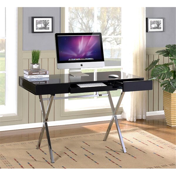 Kb 31 x 45 x 22 in. Computer x Desk - Black Gloss - HO2961-BL