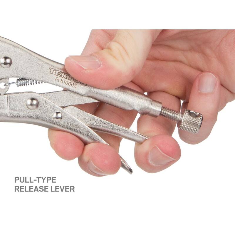 TEKTON 5 in. Curved Jaw Locking Pliers - PLK10005