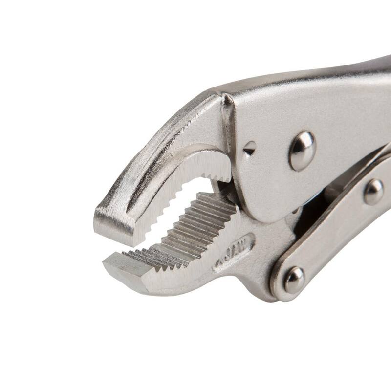 TEKTON 7 in. to 10 in. Indexing Round Jaw Locking Pliers Set (2-Piece) - PLK90201