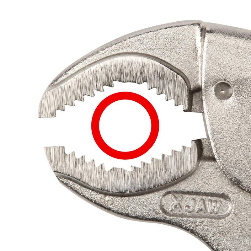 TEKTON 7 in. to 10 in. Indexing Round Jaw Locking Pliers Set (2-Piece) - PLK90201