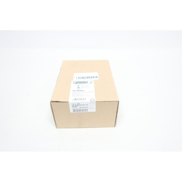 Phoenix Contact Terminal And Contact Block, UT 4HESILED 24 3046090 - UT 4-HESILED 24 3046090